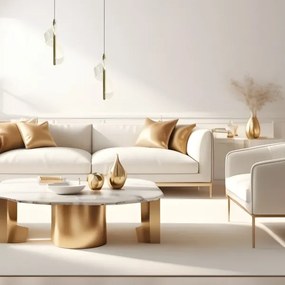 Lampadario LED a sospensione con filo LARGO LED/10W/230V oro