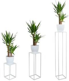 Portafiori 70x24 cm bianco