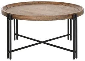 Tavolino da Caffè Home ESPRIT Legno Metallo 90 x 90 x 45 cm