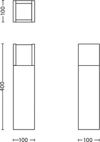 Philips 16462/93/P3 - Lampada LED da esterno MYGARDEN ARBOUR LED/6W/230V IP44