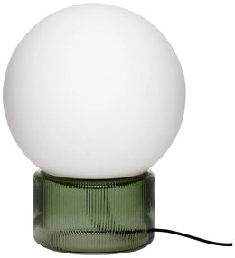 Lampada da tavolo bianco-verde (altezza 33 cm) Sphere - Hübsch