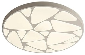 Plafoniera moderno LED Stone, bianco Ø 49 cm, luce CCT, 2120 LM NOVECENTO