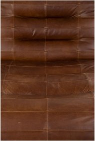 Poltrona marrone con rivestimento in pelle Wyatt – Dutchbone