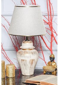 Lampada da tavolo RAMZES 1xE27/40W/230V crema/oro