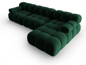 Divano in velluto verde 285 cm Bellis - Micadoni Home