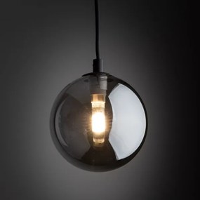 Lampadario su filo per sistema a binario TRACER 1xG9/8W/230V nero/fumé nero