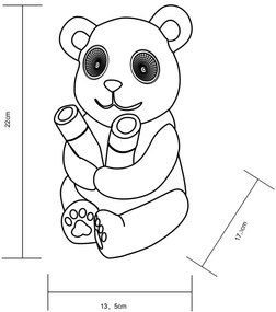 Globo 33876 - Lampada solare LED SOLAR LED/0,12W/3V IP44 panda