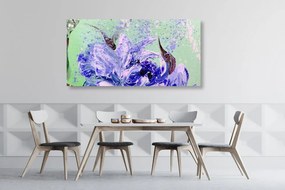 Quadro su tela – Peonie dipinte in versione moderna