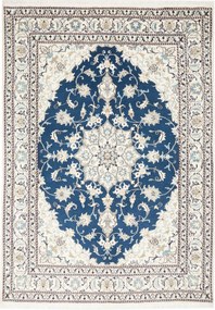 Nain Tappeto 230x170 Blu (Iran) Annodato A Mano