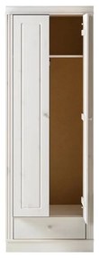 Armadio in legno di pino bianco 65x180 cm Anita - Støraa