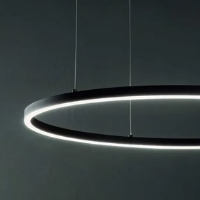 Ideal Lux - Lampadario LED a sospensione con filo ORACLE SLIM LED/89W/230V 4000K diametro 150 cm nero