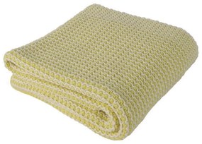 Kids Soffice coperta di cotone giallo, 90 x 90 cm - Homemania Decor