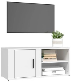 Mobili porta tv 2 pz bianco 80x31,5x36 cm in legno multistrato