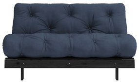 Divano letto blu scuro 140 cm Roots Black Night - Karup Design
