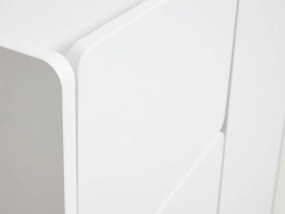 Armadietto bianco 80x100x40 cm Bera – Unique Furniture