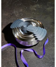 Ciotole in argento lucido in set di 9 pezzi Nest 100 Collection - Joseph Joseph