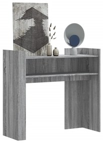 Tavolo Consolle Rovere Sonoma 100x35x90 Cm İn Legno Multistrato /