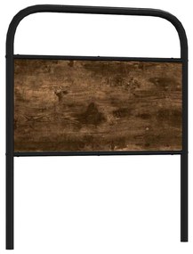 Testiera Rovere Fumo 80 Cm İn Acciaio E Legno Multistrato /