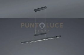 Trajan sospensione led 45w 5300lm, 2700k - 5000k nera allungabile e...
