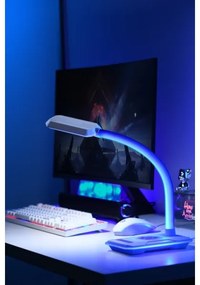 Immax 08989L - LED RGBW Lampada da tavolo dimmerabile con Qi di ricarica 30W/230V nero