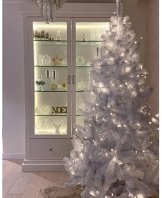 Albero natalizio di lusso, abete colore bianco 220 cm