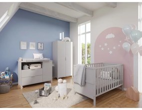 Cassettiera per bambini color crema con fasciatoio 115x102x77 cm Alkmaar – Germania