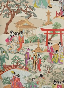 Manuel Canovas Carta da parati Geishas - Fuchsia