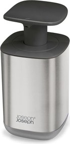 Dispenser per sapone color argento lucido in acciaio inox 250 ml Presto Steel – Joseph Joseph