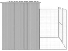 Casetta cani corsa grigio chiaro 214x253x181 cm acciaio zincato