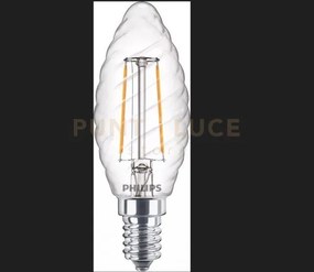 Lampadina led philips classic tortiglione  2700k