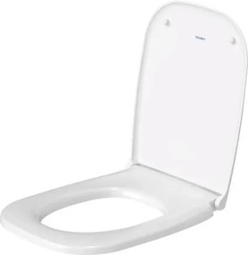 Sedile wc con chiusura rallentata e cerniere in plastica bianco D Code 006739 Duravit