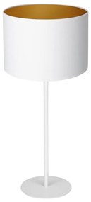 Lampada da tavolo ARDEN 1xE27/60W/230V diametro 25 cm bianco/oro