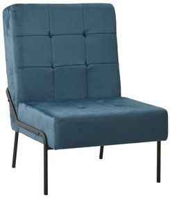 Poltrona relax 65x79x87 cm blu in velluto