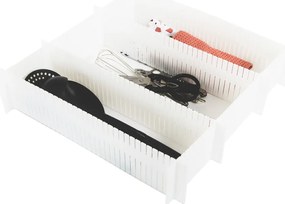 Set di 6 divisori per cassetti bianchi - Compactor
