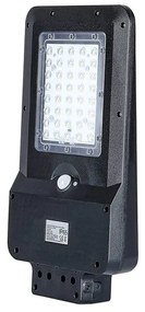 Lampione Stradale Led 15W Con Pannello Solare e Sensore Movimento 6400K Street Lamp Per Strada Giardino Villa SKU-8548