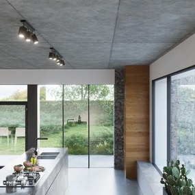 Plafoniera da Soffitto 4xGU10 MERIDA 4L Orientabile in Acciaio