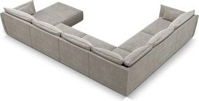 Divano angolare grigio chiaro (angolo sinistro) Vanda - Mazzini Sofas