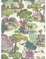 Cole & Son Carta da parati Versailles Grand - Pink & Chartreuse