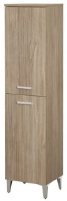 Colonna Portasciugamani a Terra 154 Cm Due Ante Feridras "Greta" Rovere Tropea