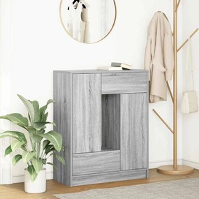 Credenza Con Cassetti E Ante Grigio Sonoma 73x31x90 Cm /