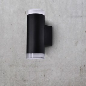 Brilagi - Applique da esterno LED RGBW MATERA 2xGU10/6W/230V nero IP54