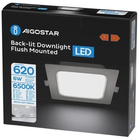 Aigostar - Faretto da incasso per controsoffitto LED/6W/230V 6500K 12x12 cm bianco
