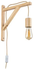 Rabalux 71028 - Lampada da parete UBUL 1xE27/60W/230V faggio