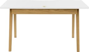 Scrivania con effetto rovere 70x140 cm Nice – Woodman