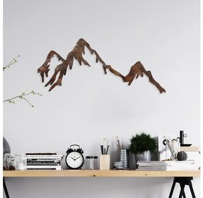 Decorazione da muro 45x70 cm montagne metallo