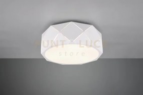 Zandor plafoniera metallo bianco con tagli laser e diffusore d. 40c...