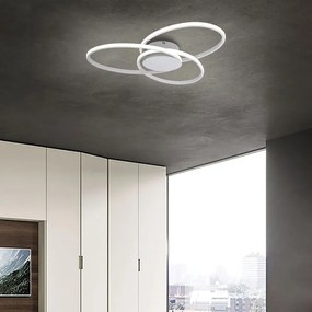 Plafoniera LED moderno Astra, bianco 64x59.5 cm, luce naturale NOVECENTO