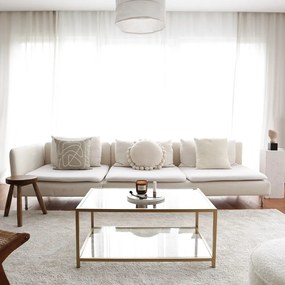 Tavolino in oro 60x90 cm Astro - Neostill