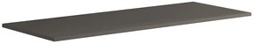 Top per lavabo Niwa L 120 x H 1.8 x P 46 cm laccato opaco grigio carbone truciolare
