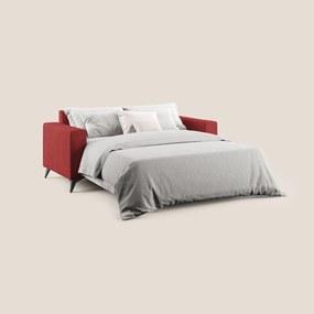 Pegaso divano letto con poggiatesta reclinabili e rivestimento T02 rosso